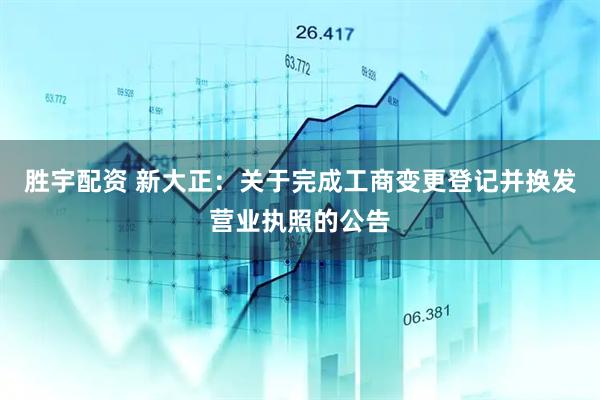 胜宇配资 新大正：关于完成工商变更登记并换发营业执照的公告