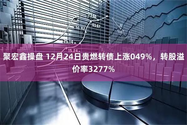 聚宏鑫操盘 12月24日贵燃转债上涨049%，转股溢价率3277%